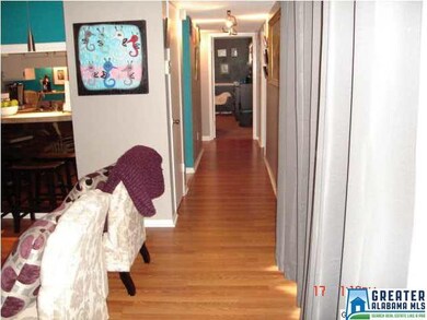 Hall with new flooring.