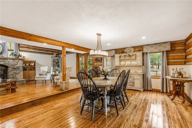 Dining room is open to kitchen and living room