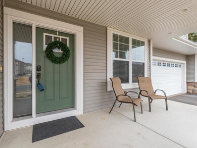 Gorgeous stone front welcomes you and your guests.