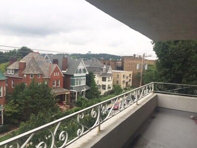 Expansive balcony with city views