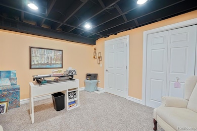 Finished Basement Office