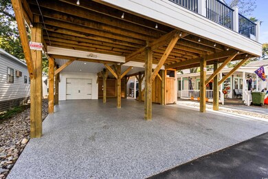 Exterior space featuring a garage