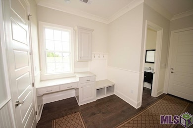 Plenty of space in the custom built computer nook 