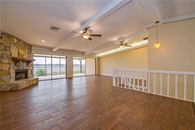 Great Room with wood burning fireplace and VIEW!!!