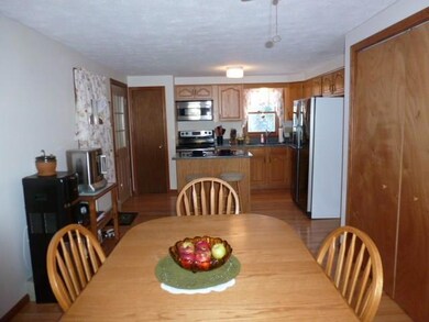 Dining room to the kitchen
