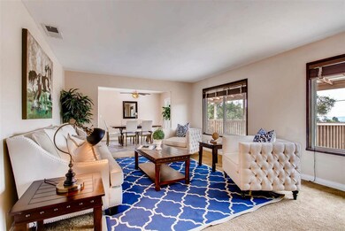 View of Mt. Helix abound from the living room.