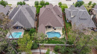 Aerial view of the home.