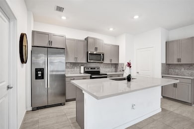 Grey custom cabinetry