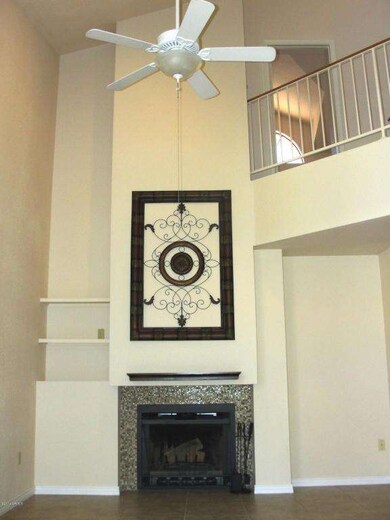 Living Room & Fireplace from Dining Room