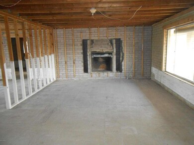 fireplace in living