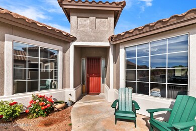 Colorful Roses + Inviting Front Door