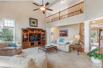 Great features include a gas fireplace, Palladian