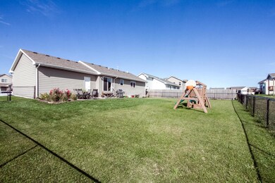 Fenced backyard
