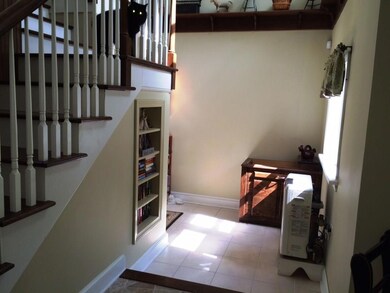 Built in shelving adds functional...
