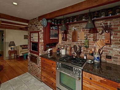 Kitchen. The jenn aire gas cooktop...