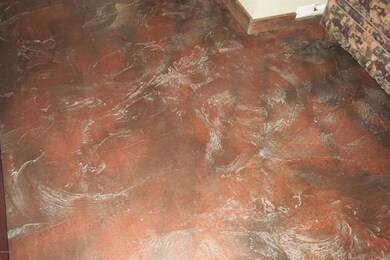 Stained concrete floors