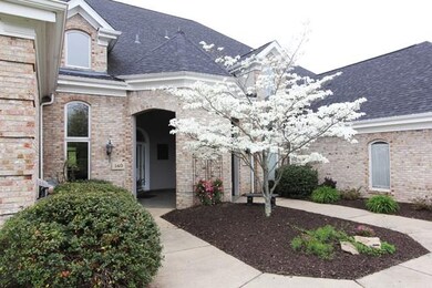 Court yard feeling with a covered entry