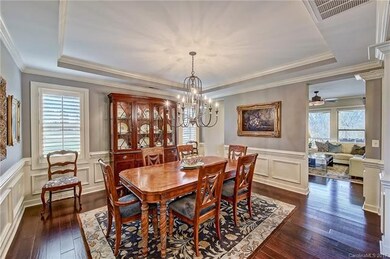 Large Dining Room with Picture Moulding and Crown 