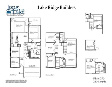Plan 270 features 4 bedrooms, 3 full baths, 1 half