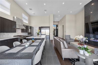 The kitchen features JennAir stainless steel appli