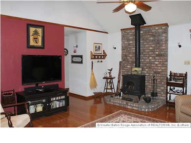 Living Room with Wood Stove