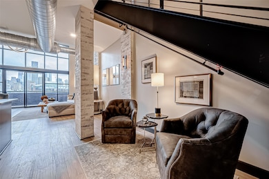 Area under staircase is used for extra seating.