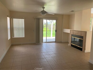 Family room with fireplace