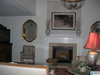 Brick fireplace that the insert was replaced in th