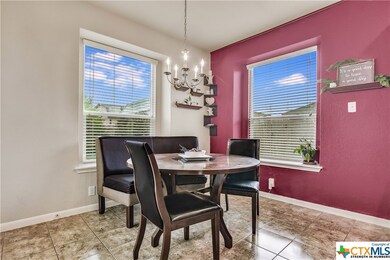 Dining room is a nice place to sit and visit with