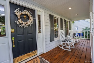 Full front porch greets you.