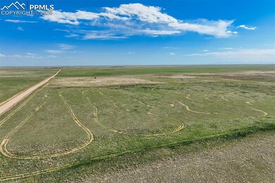 Aerial view of sparsely populated area