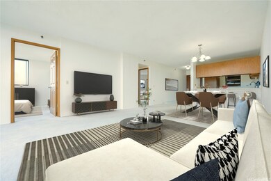 Living room from just inside lanai. Guest bedroom