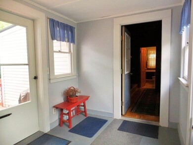 Welcoming mudroom breezeway to...