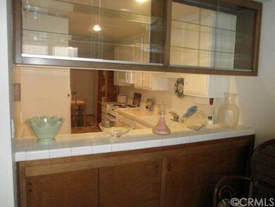 View of kitchen from dining area