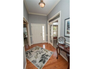 Foyer Entry with wood floors