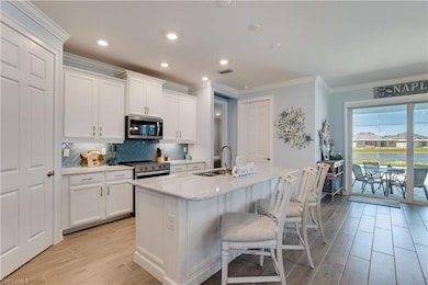 Kitchen with eat in bar