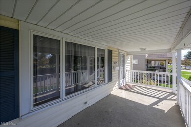 View of covered porch