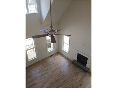 View of great room from upstairs open loft