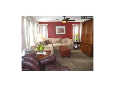 Great room is open to the kitchen and dinette.
