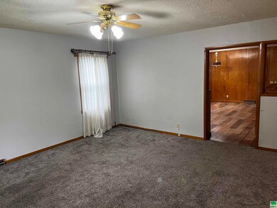 Looking at the living room from the front door.