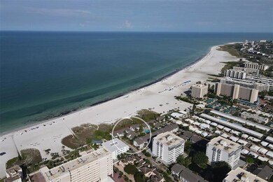 Circled is the building and the proximity to the beach