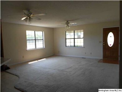 Looking from kitchen to living area.