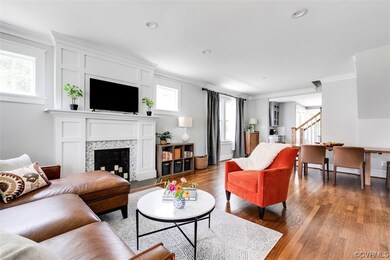 Open floor plan, filled with light.