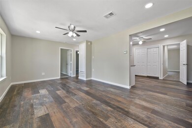 Living room featuring hardwood / wood-style floors