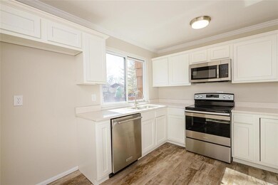New Luxury Vinyl Plank in Kitchen