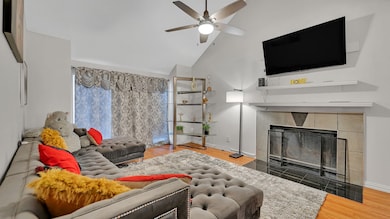 Cozy Wood Burning Fireplace Is The Perfect Setting