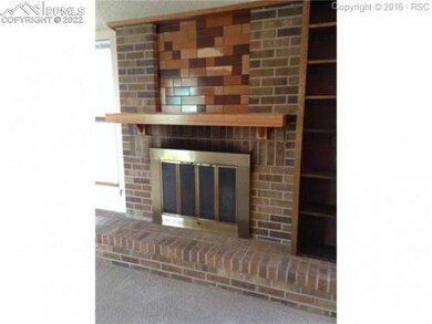 wood burning fireplace