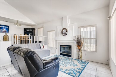 Living room with gas fireplace