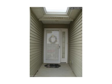 Covered entrance way.