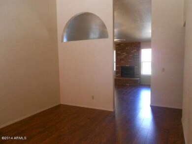 View from living room toward fam room